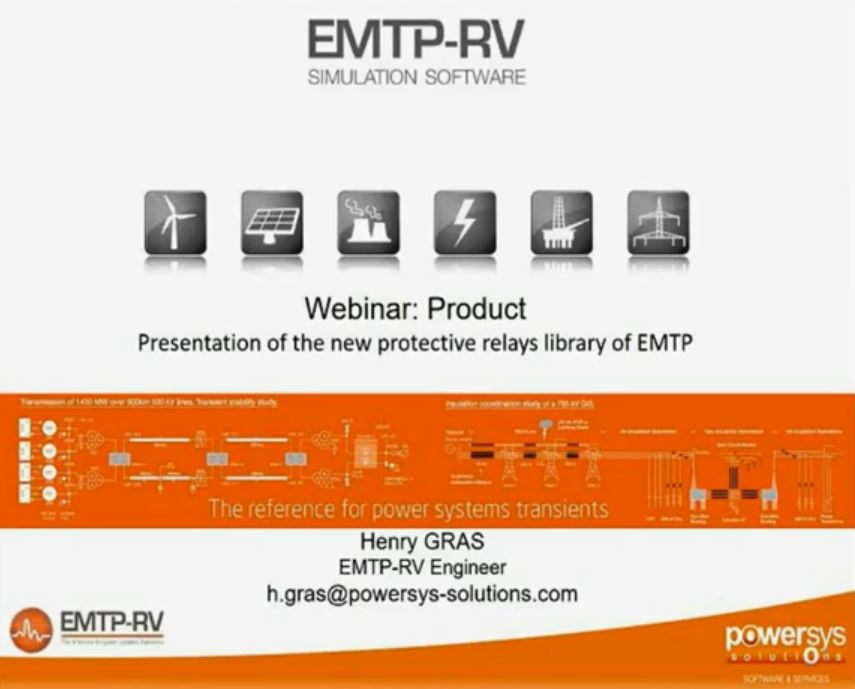 Presentation of the new protective relays library of EMTP