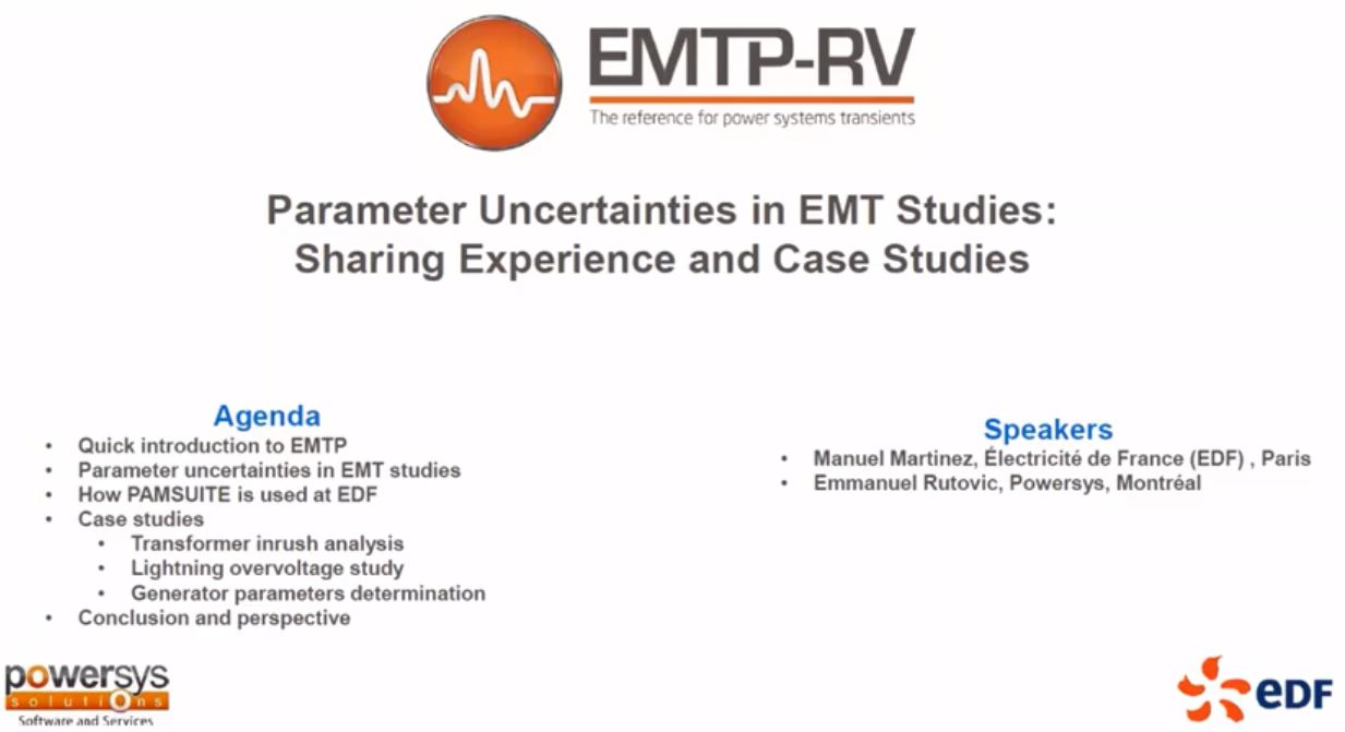 Parameter uncertainties in EMT studies: sharing experience and case studies 